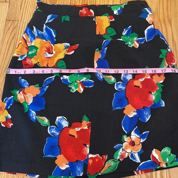 Vintage Beechers Brook High-Waisted Floral Skirt, sz 8 - Picture 12 of 13
